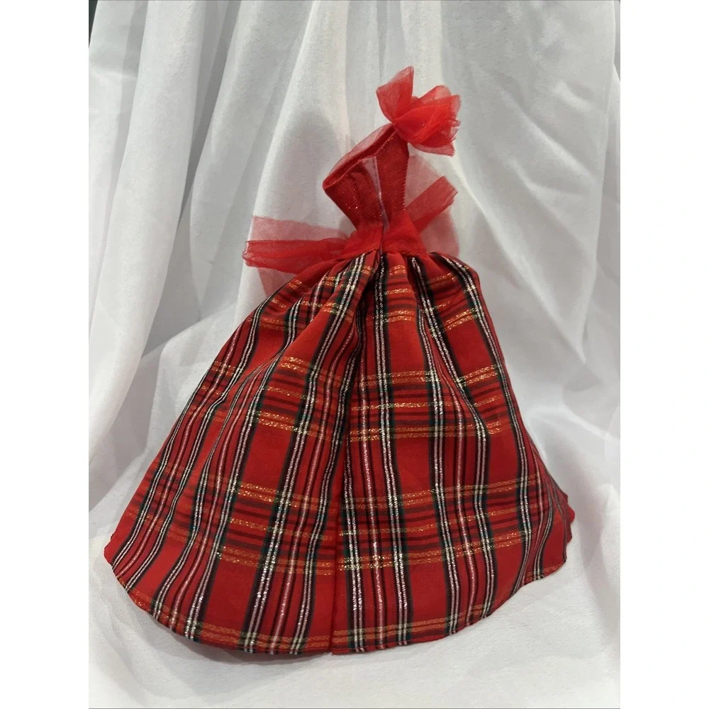 Barbie Signature 2024 Holiday Doll Dress Red Plaid Bow Fits Model Muse JBF65 D